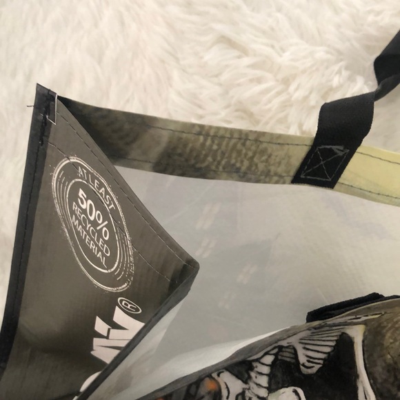 Reusable Shopping Bag Skeleton Walking Cat and Dog NWT - Picture 2 of 9